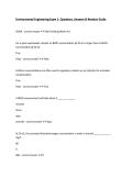 Environmental Engineering Exam 1&colon; Questions&comma; Answers & Revision Guide