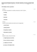 Environmental Engineering Exam 1&colon; Revision Questions&comma; Answers & Study Guide