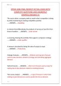 OPMA 3306 FINAL NEWEST ACTUAL EXAM WITH &NewLine;COMPLETE QUESTIONS AND ANSWERS&sol;&sol; &NewLine;VERIFIED&sol;&sol;GRADED A&plus;