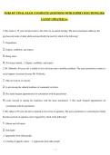 NURS 507  FINAL EXAM  &vert;COMPLETE QUESTIONS WITH EXPERT SOLUTIONS&vert; 2026 LATEST UPDATED&vert; A&plus;