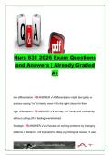 NUR 631 EXAM COMPLETE PACKAGE DEAL