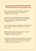 PSI Insurance EXAM&comma; MOST TESTED QUESTIONS AND &NewLine;VERIFIED SOLUTIONS&sol;GET IT 100&percnt; ACCURATE&excl;&excl; 2026&excl;&excl; 