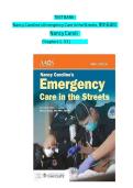 Nancy Caroline&rsquo;s Emergency Care in the Streets 9th Edition by Nancy Caroline &ndash; Test Bank with Practice Questions and Answers