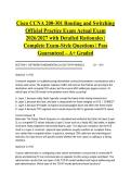 Cisco CCNA 200-301 Routing and Switching Official Practice Exam Actual Exam 2026&sol;2027 with Detailed Rationales &vert; Complete Exam-Style Questions &vert; Pass Guaranteed &ndash; A&plus; Graded&NewLine;&NewLine;