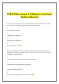 NUR 409 Giddens Concept&colon; 44- Collaboration &sol; Exam Guide &sol; Questions And Answers