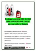 PORTAGE LEARNING A&P II EXAM COMPLETE PACKAGE DEAL