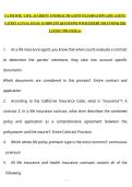 CA PSI SITE - LIFE&comma; ACCIDENT AND HEALTH AGENT EXAMINATION &lpar;LIFE AGENT&rpar; LATEST ACTUAL EXAM  &vert;COMPLETE QUESTIONS WITH EXPERT SOLUTIONS&vert; 2026 LATEST UPDATED&vert; A&plus;