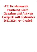 ATI Fundamentals Proctored Exam &vert; Questions and Answers with Rationales 