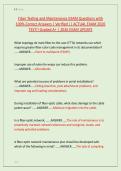 Fiber Testing and Maintenance EXAM Questions with &NewLine;100&percnt; Correct Answers &vert; Verified &vert;&vert; ACTUAL EXAM 2026 &NewLine;TEST&excl;&excl; Graded A&plus; &vert; 2026 EXAM UPDATE