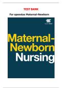 TEST BANK &NewLine;For openstax Maternal-Newborn 