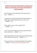 CLASS D Security License Test 2026 Exam Questions and &NewLine;Answers &vert; Latest 2026 &sol; 2027 Version Verified 100&percnt; A&plus; &NewLine;Grade Completed 