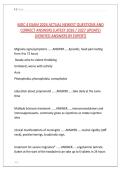 MDC 4 EXAM 2026 ACTUAL NEWEST QUESTIONS AND &NewLine;CORRECT ANSWERS &lpar;LATEST 2026 &sol; 2027 UPDATE&rpar; &NewLine;&lpar;VERIFIED ANSWERS BY EXPERT&rpar;