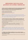 FIREFIGHTER I VDFP FINAL EXAM&NewLine;QUESTIONS AND ANSWERS&period; VERIFIED 2026&period;