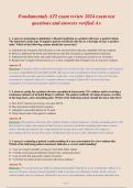Fundamentals ATI exam review 2024 exam test&NewLine;questions and answers verified A&plus;