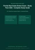 Florida Real Estate Broker Exam Prep Pack 2026&sol;2027 &ndash; Complete Exam-Style Questions &vert; 100&percnt; Verified &ndash; Pass Guaranteed &ndash; A&plus; Graded&NewLine;&NewLine;