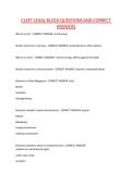 CLEET LEGAL BLOCK QUESTIONS AND CORRECT ANSWERS