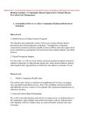 WGU D776 Task 1&colon; A Community-Rooted Approach to Chronic Disease Prevention and Management &vert; 2026 Update with complete solutions&period;