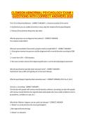CLEMSON ABNORMAL PSYCHOLOGY EXAM 1 QUESTIONS WITH CORRECT ANSWERS 2026