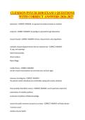 CLEMSON PSYCH 2030 EXAM 1 QUESTIONS WITH CORRECT ANSWERS 2026-2027