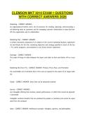 CLEMSON MKT 3010 EXAM 1 QUESTIONS WITH CORRECT ANSWERS 2026