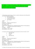 Test Bank for Criminal Procedure by Joel Samaha &vert; Complete Exam Pack With Verified Questions and Correct Answers