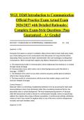 WGU D268 Introduction to Communication Official Practice Exam Actual Exam 2026&sol;2027 with Detailed Rationales &vert; Complete Exam-Style Questions &vert; Pass Guaranteed &ndash; A&plus; Graded&NewLine;&NewLine;