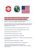 OSHA BASIC ORIENTATION PLUS CORE MAIN EXAM QUESTIONS AND ANSWERS SURE