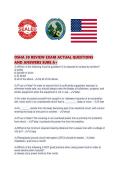 OSHA 30 REVIEW EXAM ACTUAL QUESTIONS AND ANSWERS SURE 