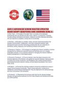SAFE 5 ADVANCED SCRUM MASTER UPDATED EXAM SCRIPT QUESTIONS AND ANSWERS SURE