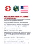 APHY 101 LATEST EXAMINERS 2026 QUESTIONS AND ANSWERS SURE A&period;pdf