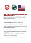 APHY 101 ACTUAL EVALUATION EXAMS QUESTIONS AND ANSWERS SURE A&period;pdf