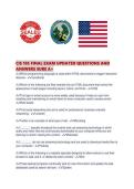 CIS 105 FINAL EXAM UPDATED QUESTIONS AND ANSWERS SURE A&period;pdf