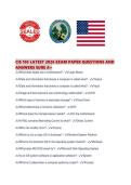 CIS 105 LATEST 2026 EXAM PAPER QUESTIONS AND ANSWERS SURE A&period;pdf