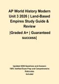 AP World History Modern Unit 3 2026 &vert; Land-Based Empires Study Guide & Review