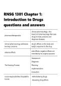 RNSG 1301 &vert; Chapter 1 Introduction to Drugs  &vert; questions and answers