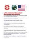 NJ REAL ESTATE UPDATED FINAL EXAM QUESTIONS AND ANSWERS SURE A&period;pdf