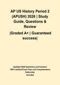 AP US History Period 2 &lpar;APUSH&rpar; 2026 &vert; Study Guide&comma; Questions & Review