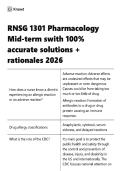 RNSG 1301 Pharmacology Mid-term swith 100- accurate solutions &plus; rationales 2026