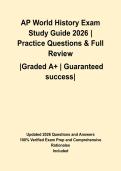AP World History Exam Study Guide 2026 &vert; Practice Questions & Full Review