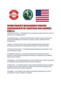 AIPMM PRODUCT MANAGEMENT UPDATED COMPREHENSIVE SET QUESTIONS AND ANSWERS