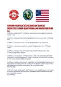 AIPMM PRODUCT MANAGEMENT ACTUAL UPDATED LATEST QUESTIONS AND ANSWERS