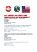 NIFA PERIOPERATIVE UPDATED FINAL EXAM QUESTIONS AND ANSWERS SURE A&period;pdf