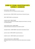 CHEM 101 EXAM 4 QUESTIONS WITH &NewLine;CORRECT ANSWERS 