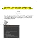 NSG 500 Quiz 3 Study Guide&colon; Exam Preparation Covering Modules 8 to 11 with Complete Solutions &vert; Latest Update 2026&sol;27