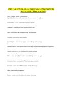 CMN 1148 - FINAL EXAM QUESTIONS AND ANSWERS WITH SOLUTIONS 2026-2027