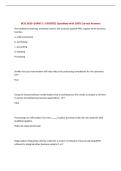 BCIS 3610- EXAM 3 &vert; UPDATED Questions with 100&percnt; Correct Answers&NewLine;
