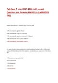 Pediatric Advanced Life Support &lpar;PALS&rpar; Exam A 2025&ndash;2026 &ndash; Comprehensive Practice Questions and Verified Answers for Certification Review&NewLine;&NewLine;