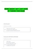 NURS 480 WEEK 1 & 2 WHT QUESTIONS AND CORRECT ANSWERS