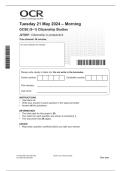 GCSE &lpar;9&ndash;1&rpar; Citizenship Studies&NewLine;J270&sol;01 Citizenship in perspective 