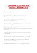 CNPR EXAM QUESTIONS WITH CORRECT ANSWERS 2026